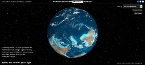 Continental Drift Interactive Map