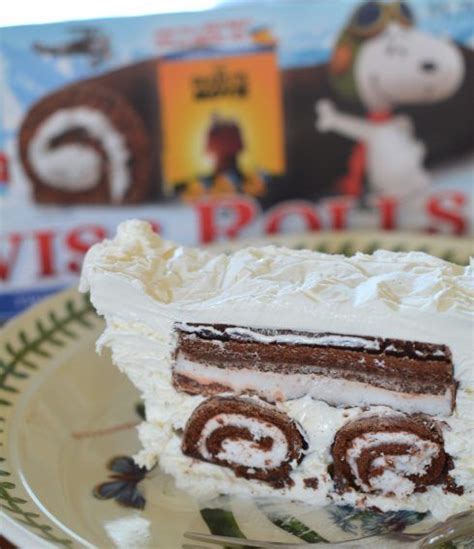 We'd be your valentine for sure! Little Debbie Swiss Rolls Icebox Cake | Recipe | Icebox cake, Dessert recipes, Homemade graham ...