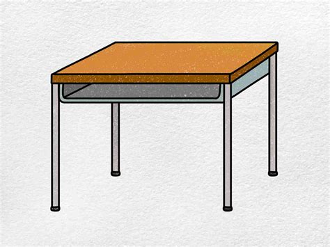 How To Draw A Desk Helloartsy