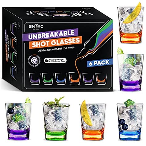 Unbreakable Shot Glasses 250 Times Stronger Than Glass Yinz Buy
