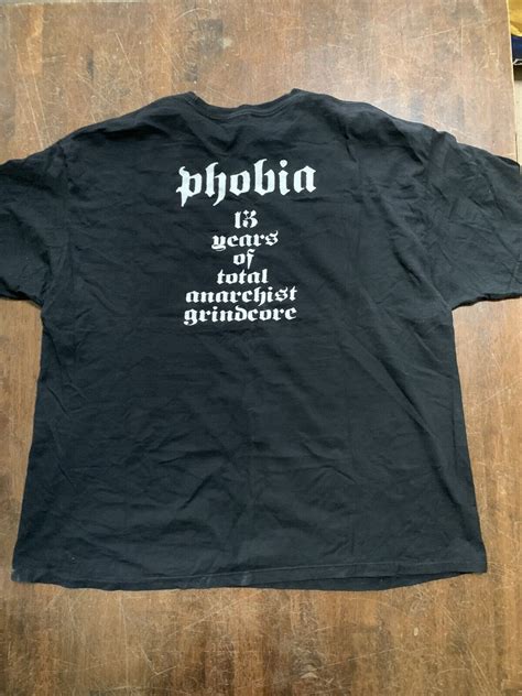 Vintage Phobia Grindcore Death Metal Punk Band In Grind We Trust T Shirt Sz 2xl Ebay