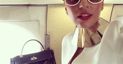 Lady Gaga Flashes Her Nipple In Airplane Instagram Selfie Us Weekly