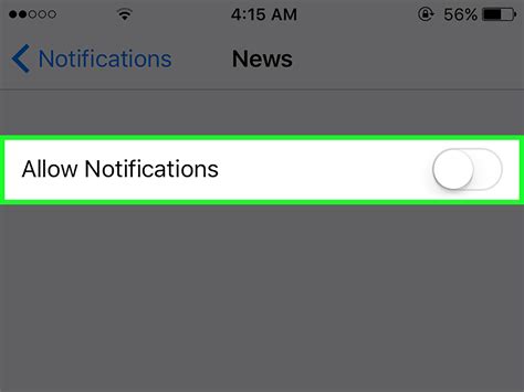How To Turn Off News Notifications On An Iphone 4 Steps
