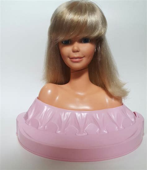 Vintage Barbie Pose Me Pretty Styling Head Mattel Barbie Head Beauty Makeup Center By