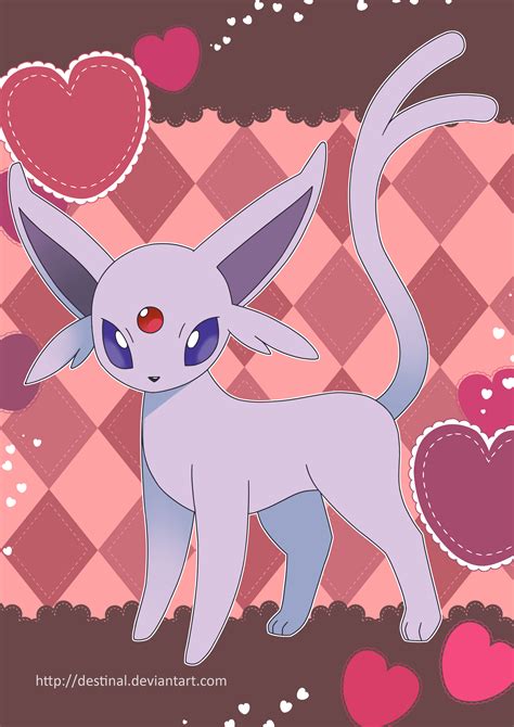Espeon Poster By Crystal Ribbon On Deviantart