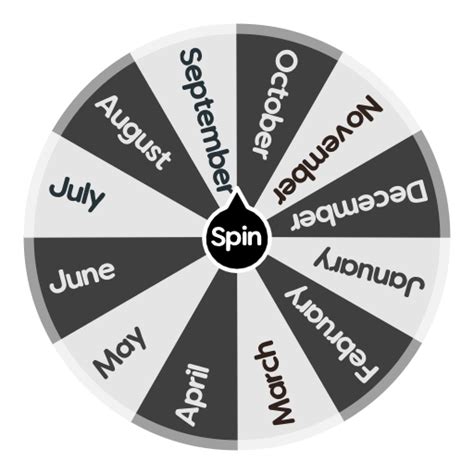 The 12 Months Spin The Wheel App