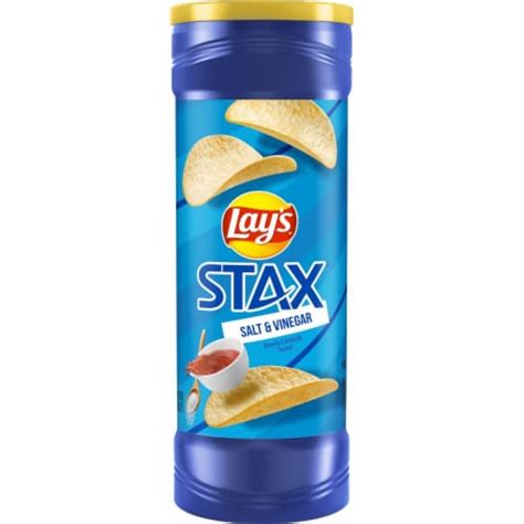 Lays® Stax Salt And Vinegar Snacks Stacks Crisps Potato Chips 55 Oz Frys Food Stores