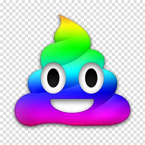 Multicolored Poop Art Pile Of Poo Emoji Feces Sticker