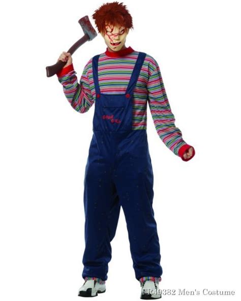 Adult Chucky Costume Wmask Licensed In Stock About Costume Shop