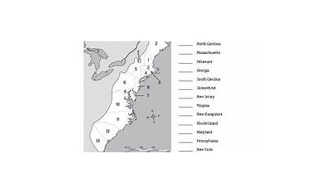 13 Colonies Map Quiz/Worksheet by History BOSS | TPT