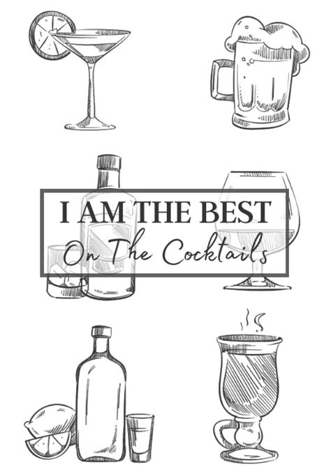 i am the best on the cocktails cahier de note à remplir pour la création de vos cocktails