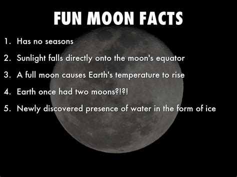 What Are 3 Interesting Facts About The Moon