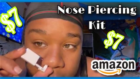 Piercing My Nose At Home Amazon Awesome Review Youtube