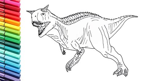 Carnotaurus Jurassic World Fallen Kingdom Coloring Pages Collection My XXX Hot Girl