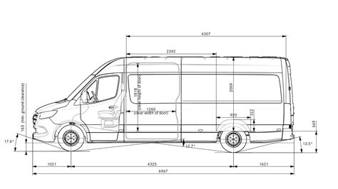 All The Measurements You Need On The Mercedes Benz Sprinter L H