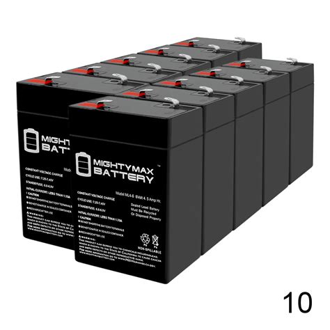 6 Volt 6v 45ah Rechargeable Deer Game Feeder Battery 10 Pack