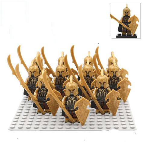 Noldor Elf Warrior Army Minifigures Lego Compatible The Hobbit Set