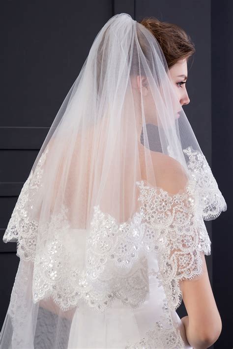 Elliehouse Womens Custom Made Long 2 Tier Wedding Bridal Veil With