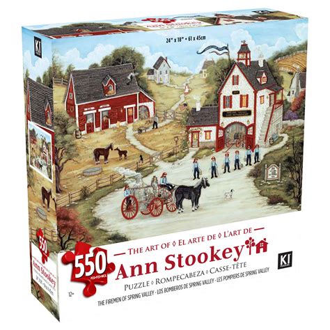 550 piece puzzle puzzle assembled is 18 x 24 high gloss image on package for reference collect all styles in buy ceaco: Ann Stookey 550 Piece Puzzle "Firemen of Spring Valley ...