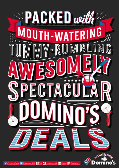 Typography For Dominos Pizza On Behance