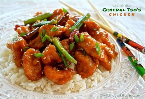Authentic General Tso S Chicken With Green Onions Dried Red Chili