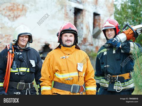 Firefighter Crew Image And Photo Free Trial Bigstock