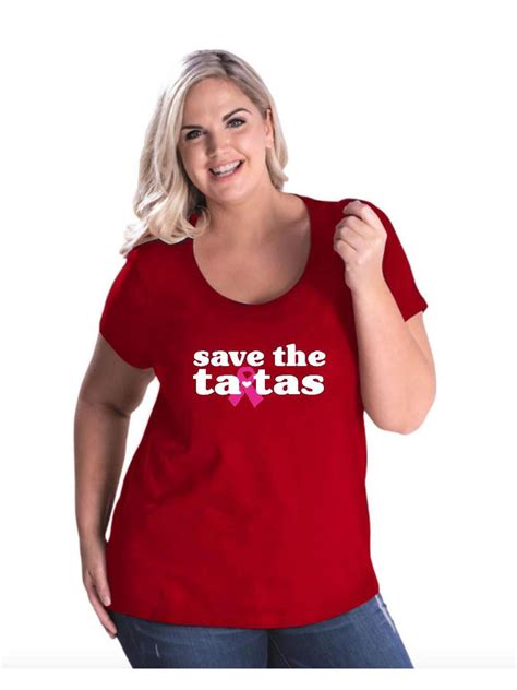 iwpf womens and womens plus size save the tatas curvy t shirt up to size 26 28