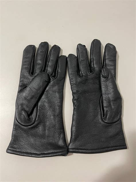 Vintage Military Surplus Issued Us Army Leather And Wool Lined Gloves