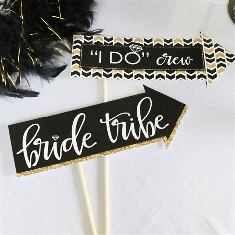 Funny Bride Tribe Bridal Shower And Bachelorette Party Photo Booth Props Kit 10 Piece Buy