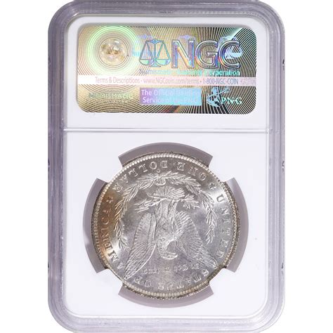 Certified Morgan Silver Dollar 1885 O Ms66 Ngc Toned Reverse 007
