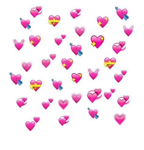 Pink Heart Emoji Transparent Image