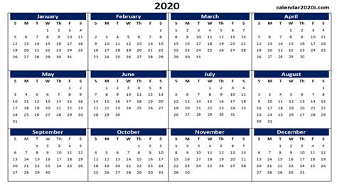 printable google calendar 2020 month calendar printable