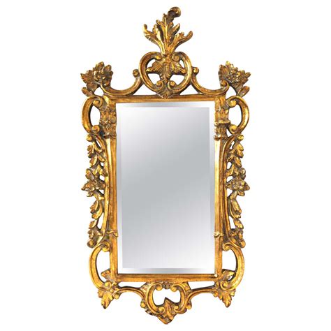 Hollywood Regency Baroque Style Mirror With Giltwood Frame At 1stdibs