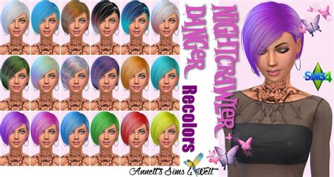 Nightcrawler Danger Hair Recolors At Annetts Sims 4 Welt Sims 4 Updates