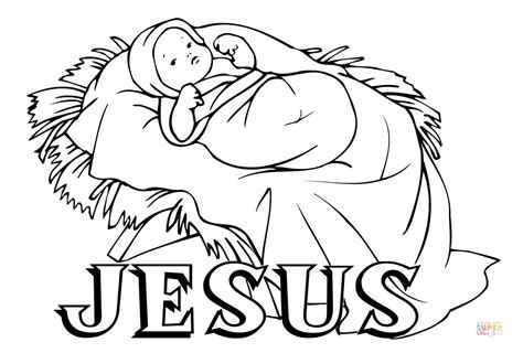 As an amazon associate i earn from qualifying purchases. Coloring Pages Of Jesus In The Manger at GetDrawings ...