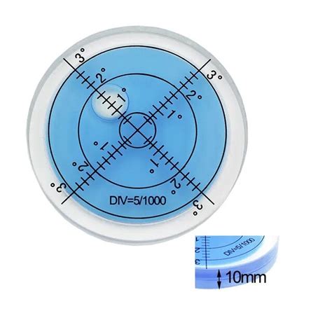 Qase Luminous Bubble Level Round Spirit Level Measuring Instrument