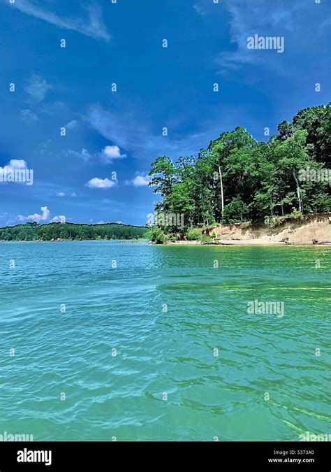 Beautiful Lake Hartwell South Carolina Stock Photo Alamy