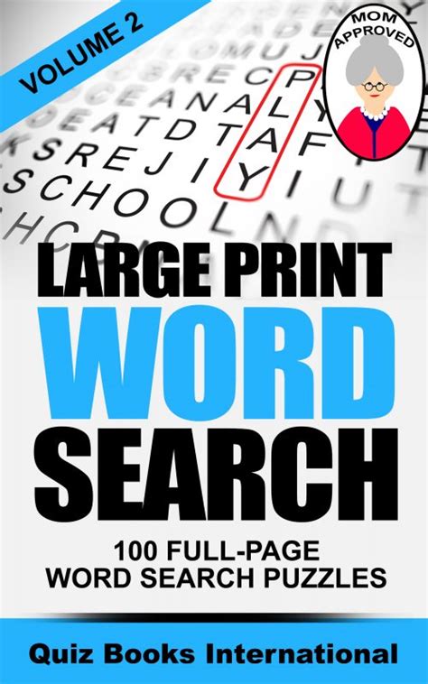Large Print Word Search Volume 2 By Mike Edwards Quiz Books International