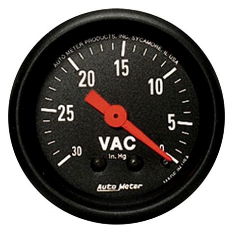 Auto Meter® 2610 Z Series 2 116 Vacuum Gauge 0 30 In Hg