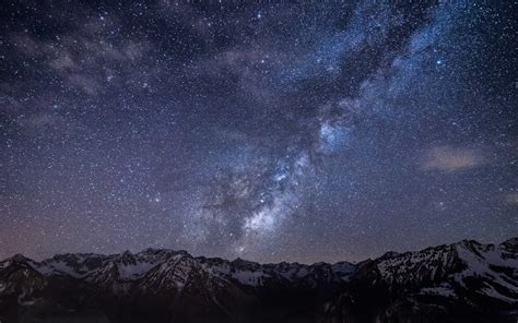 600x1024 Resolution Brown Mountain Stars Night Landscape Starry