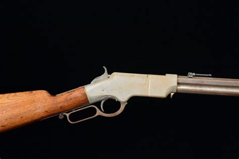 Henry Model 1860 Nickel Finished Lever Action Repeating Rifle Poulin