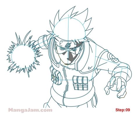 How To Draw Kakashi Raikiri From Naruto