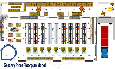 Supermarket Floor Plan Examples And Templates