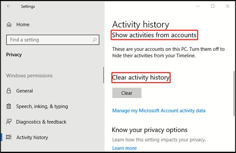 How To Disable Activity History Timeline In Windows 10 My Microsoft
