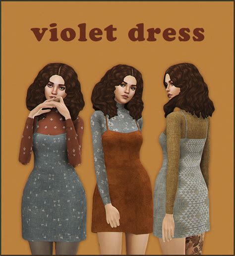 Vvildhoneypie Violet Dress Sfs Back On My — Ridgeports Cc Finds