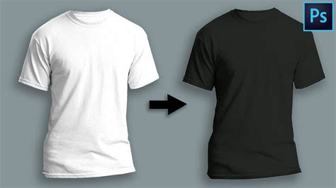 How to change a shirt from white to black in photoshop 2020 | Photoshop