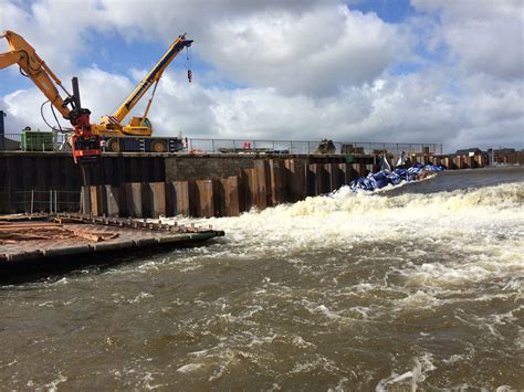 Exeter Flood Defence Scheme River Exe Maxx Piling Sheet Steel Piling