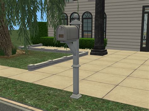 Theninthwavesims The Sims 2 The Sims 4 Ol Rustic Mailbox Cover For