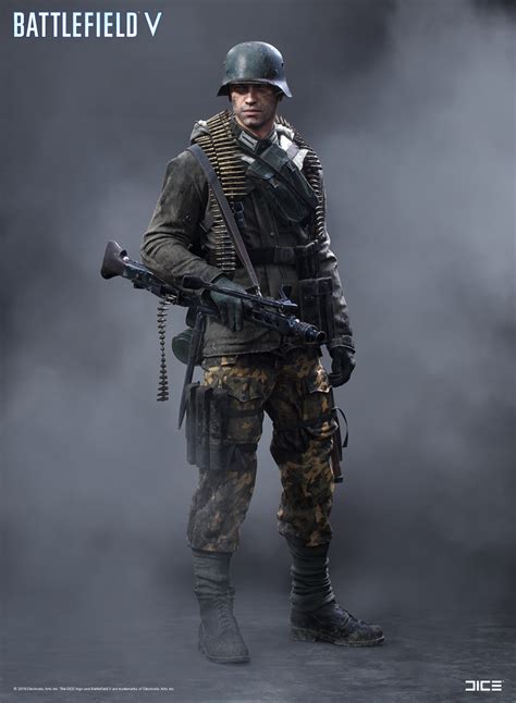 Battlefield V Axis Support Mp Soldier Concept Art Per Haagensen