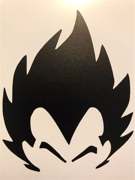 Vegeta Silhouette Vinyl Decal Dragon Ball Super Art Goku Decal